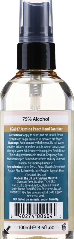 Händedesinfektionsmittel mit Jasmin und Pfirsich