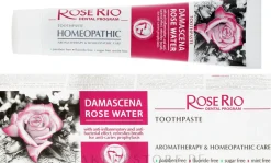 Homöopathische Zahnpasta mit Bio Rosenwasser