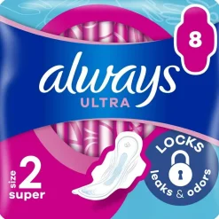 Hygienische Binden, Größe 2, 8 Stk.