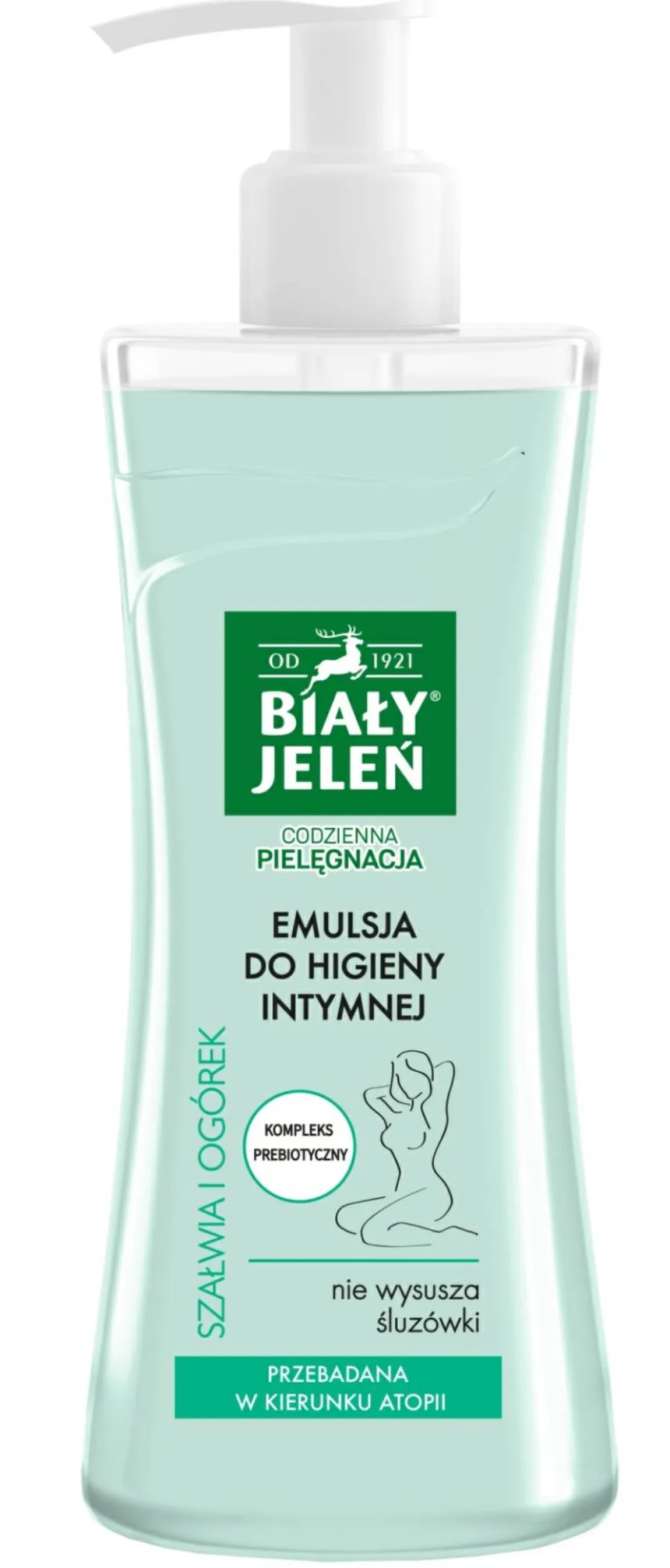 Hypoallergene Emulsion für die Intimhygiene mit Salbei und Gurke