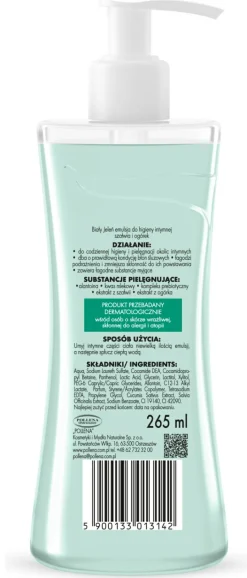 Hypoallergene Emulsion für die Intimhygiene mit Salbei und Gurke