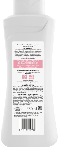 Hypoallergener Badeschaum mit Baumwolle