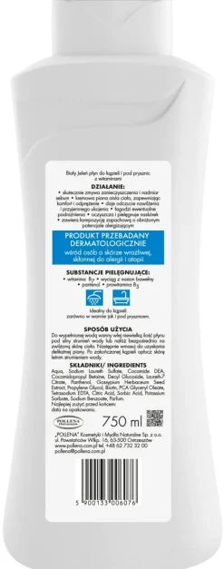 Hypoallergener Badeschaum mit Vitamin A, E, F
