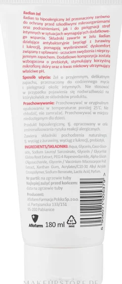 Hypoallergenes Gel für die Intimhygiene