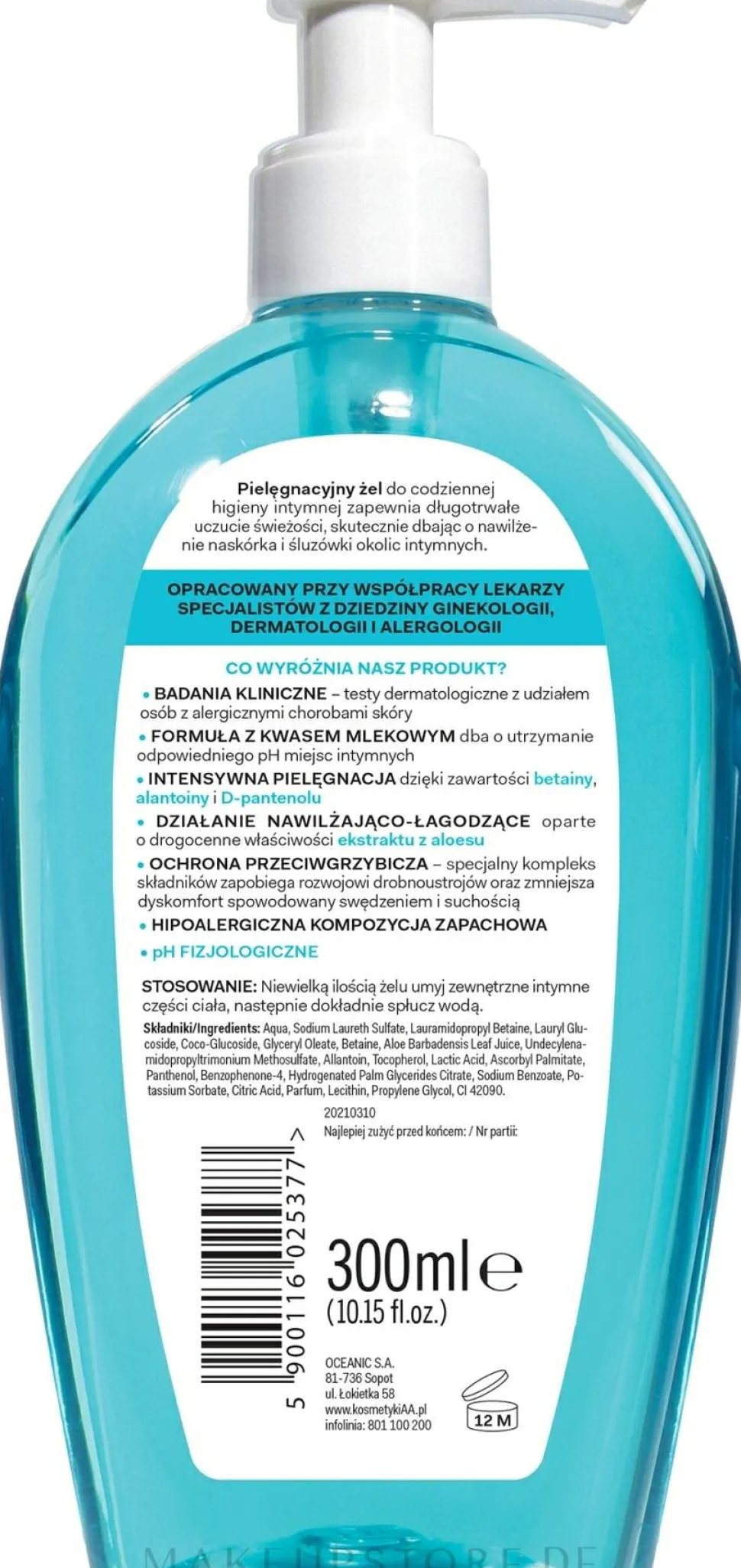 Hypoallergenes Gel für Intimhygiene Fresh
