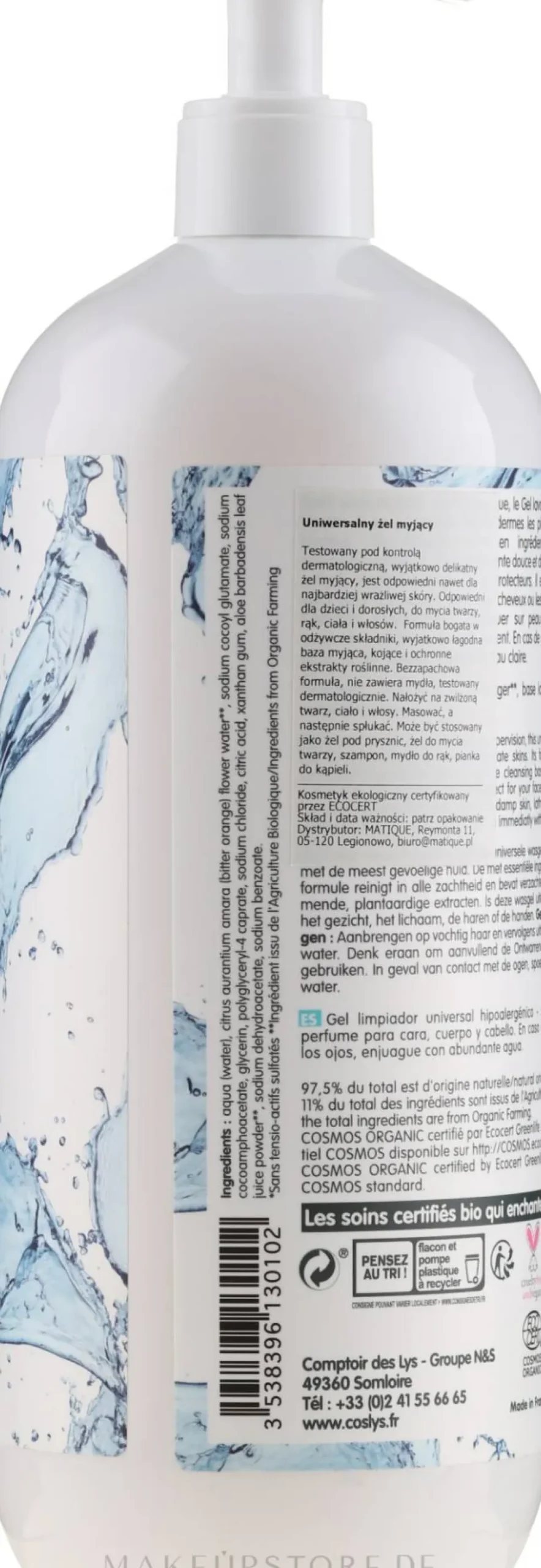 Hypoallergenes universeles Waschgel für Neugeborene, Kinder und Erwachsene