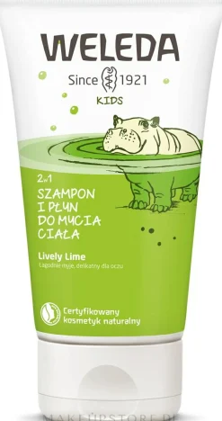2in1 Duschgel und Shampoo für Kinder mit Limette