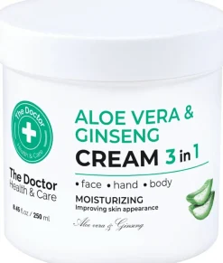 3in1 Intensive Feuchtigkeitsceme für Gesicht, Körper und Hände mit Aloe Vera und Ginseng