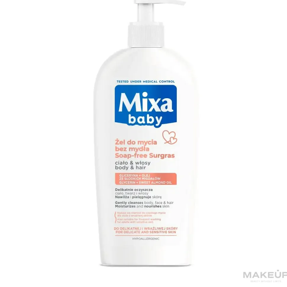 2in1 Mildes Shampoo und Duschgel für empfindliche und delikate Babyhaut