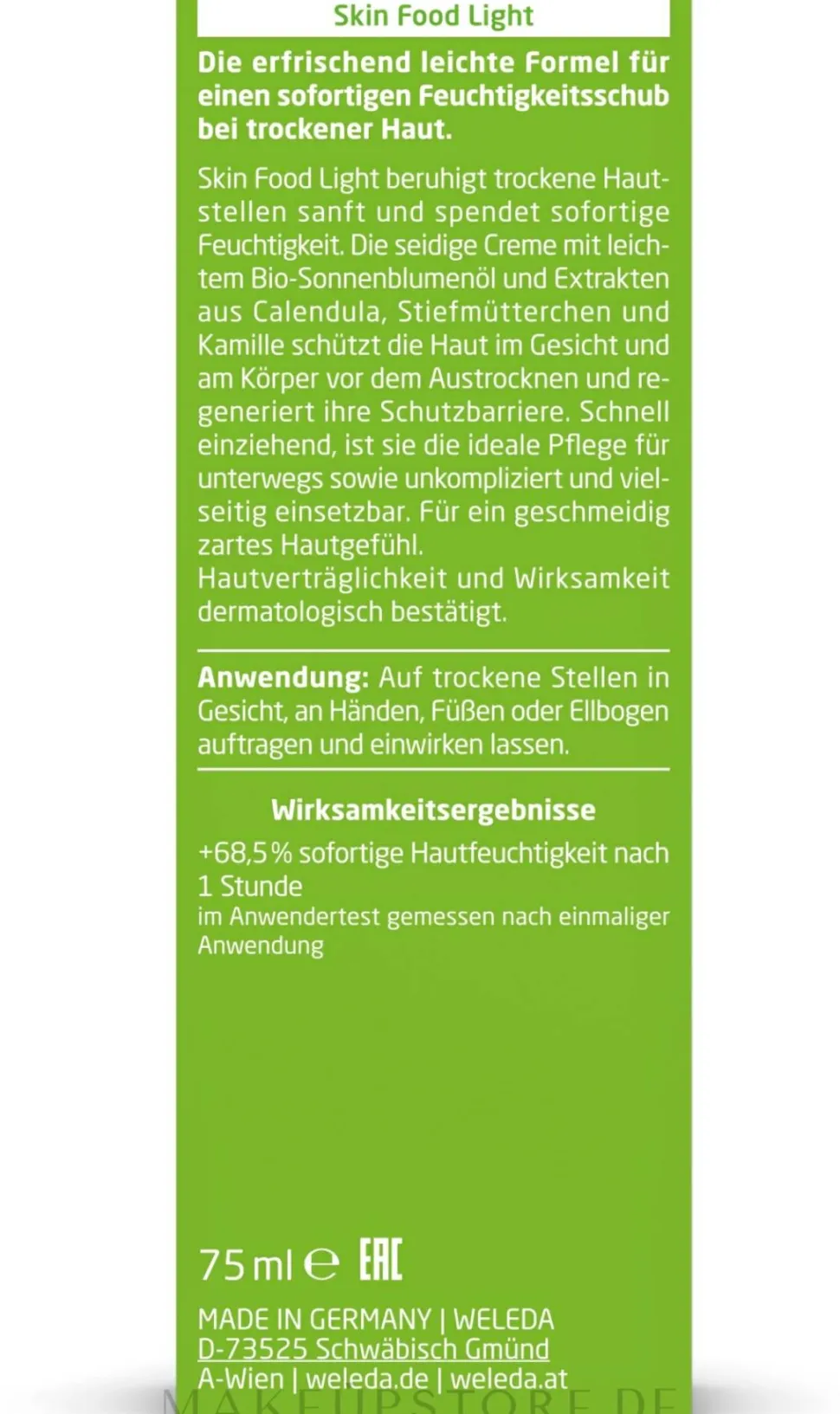 Intensive und schnell einziehende Feuchtigkeitspflege für Gesicht und Körper