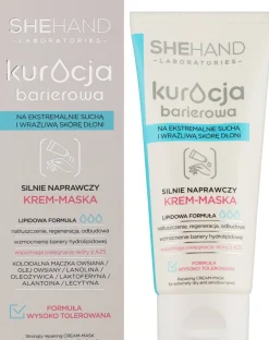Intensive wiederherstellende Creme-Maske für sehr trockene und empfindliche Haut der Hände