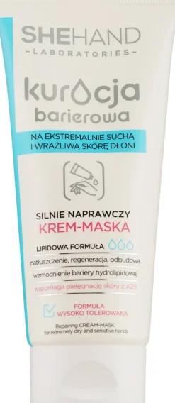 Intensive wiederherstellende Creme-Maske für sehr trockene und empfindliche Haut der Hände
