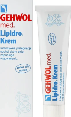 Intensiv feuchtigkeitsspendende Fußcreme mit Urea für trockene und empfindliche Haut