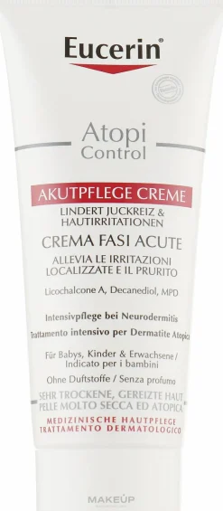 Intensivpflege bei akuten Schüben für atopische und trockene Haut