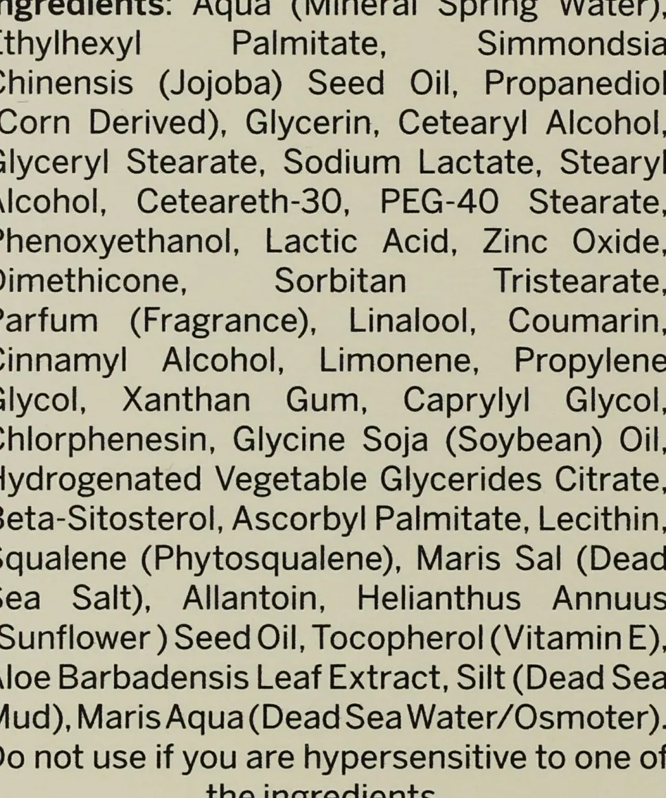Intensiv pflegende, schützende und feuchtigkeitsspendende Handcreme mit Schlamm aus dem Toten Meer für trockene, raue, rissige und empfindliche Haut