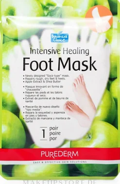 Intensiv regenerierende Fußmaske in Socken mit Apfelextrakt und Sheabutter