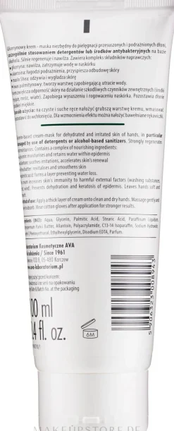 Intensiv regenerierende Handcreme-Maske für trockene Haut