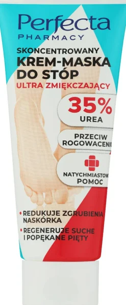 Intensiv weichmachende und regenerierende Creme-Fußmasake mit Urea