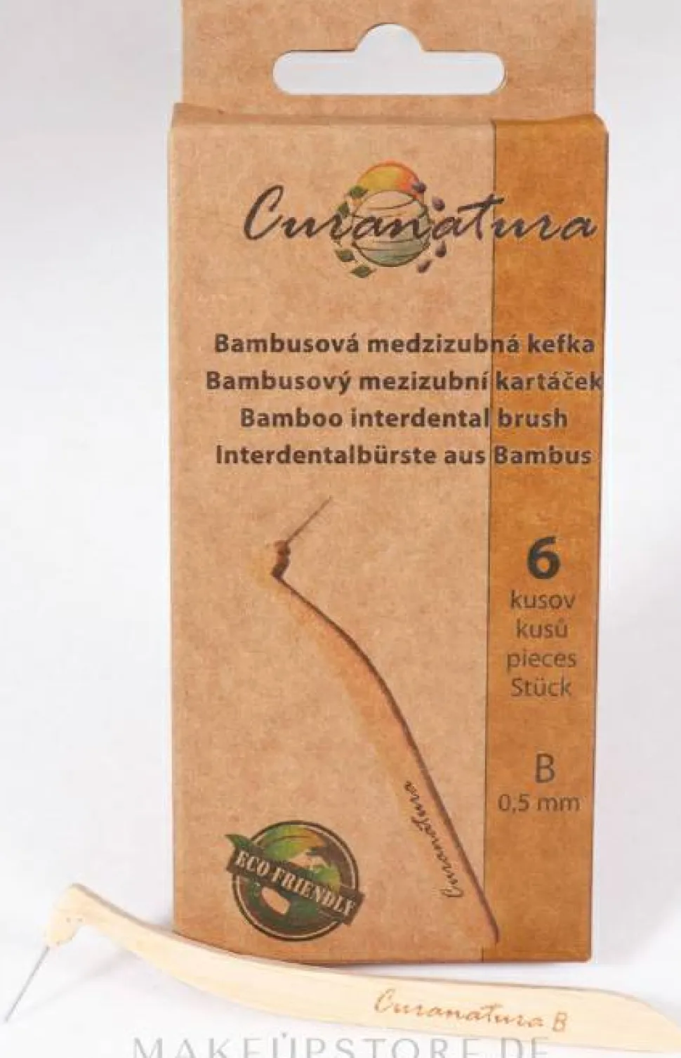 Interdentalbürsten aus Bambus Größe B (0,5 mm) 6 St.