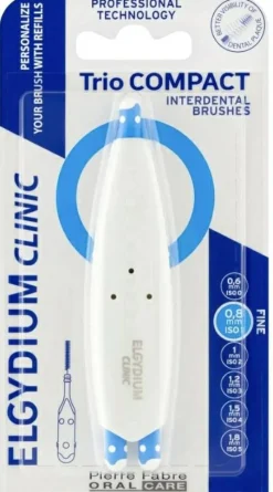 Interdentalbürsten mit Halter, ISO 1/1/1 (0,8 mm), 3 Stk.