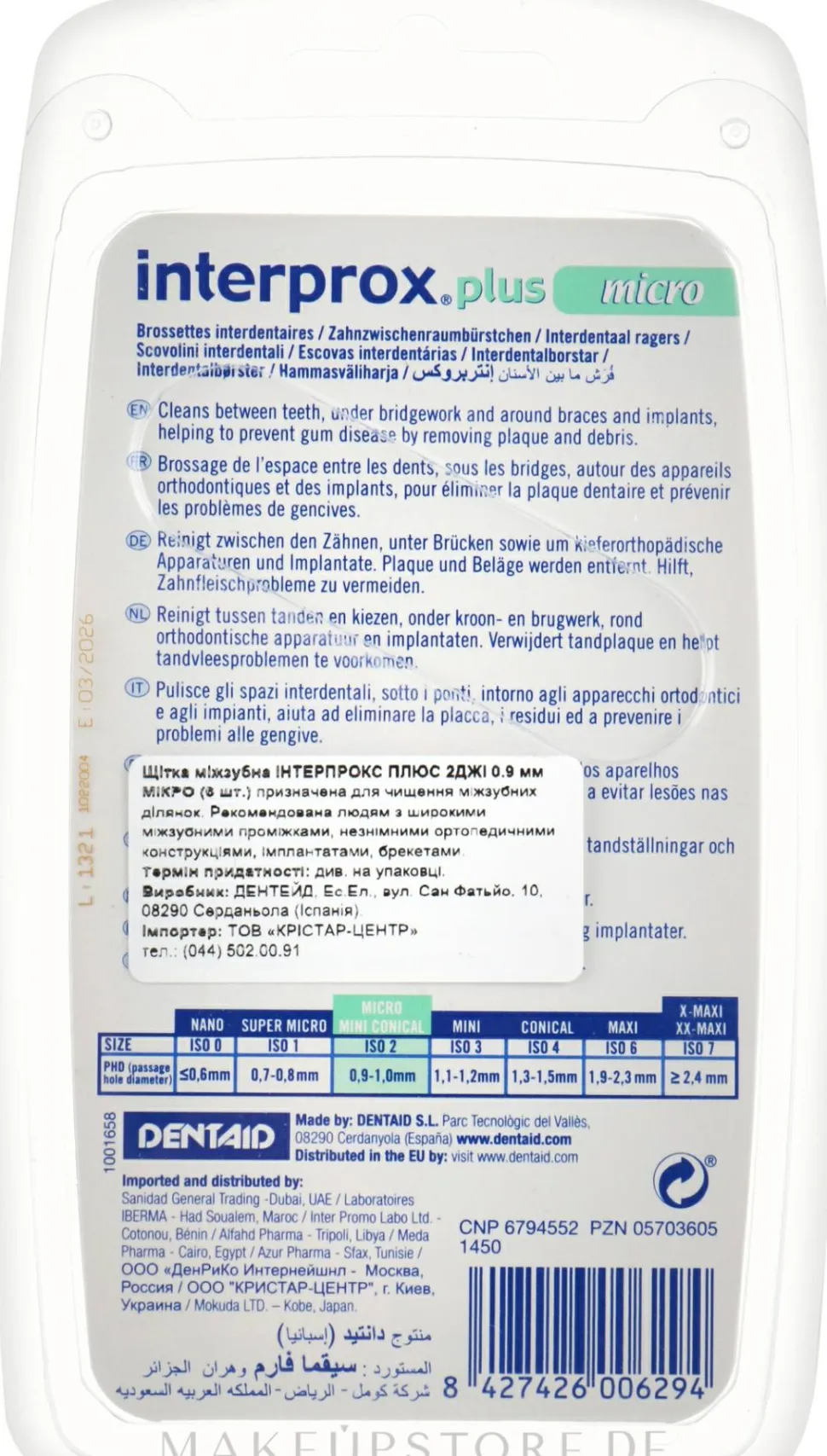 Interdentalbürsten 0.9 mm