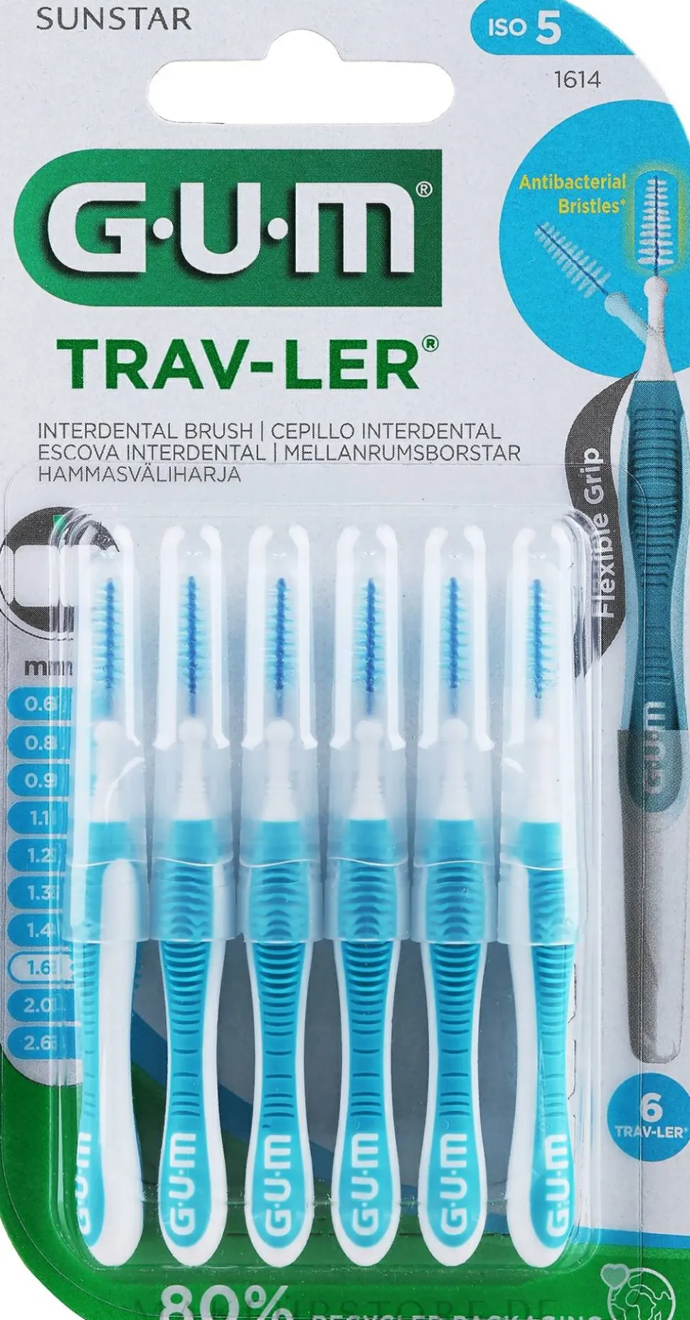 Interdentalbürsten 1.6 mm blau