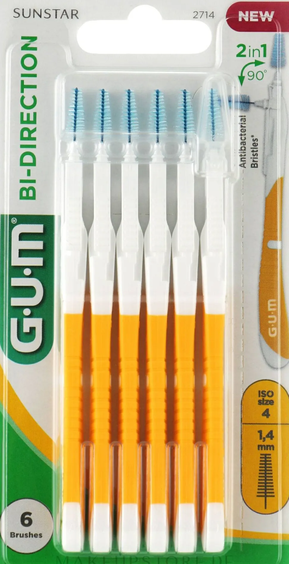 Interdentalbürsten 1,4 mm orange