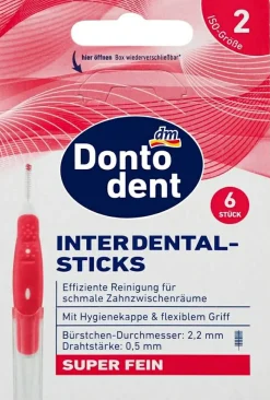 Interdentalbürsten 0,5 mm rot