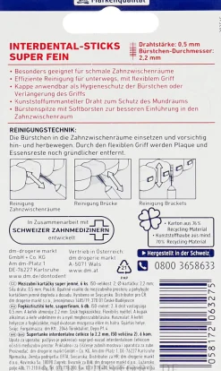 Interdentalbürsten 0,5 mm rot