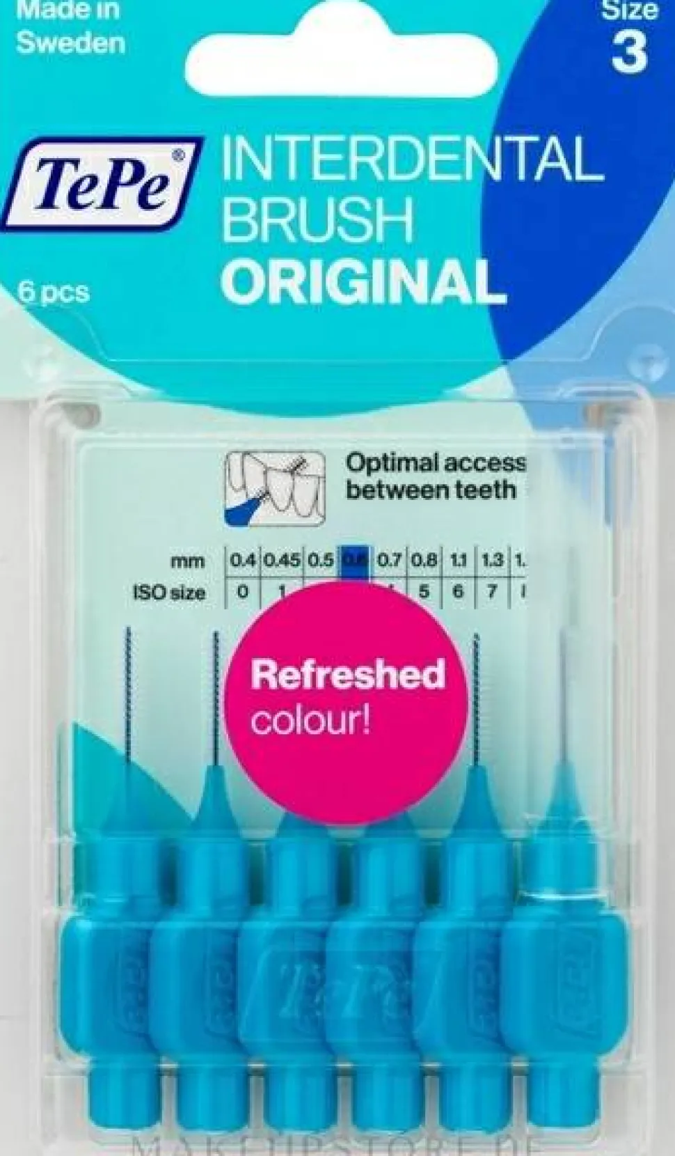 Interdentalbürsten-Set Original 0.6 mm blau