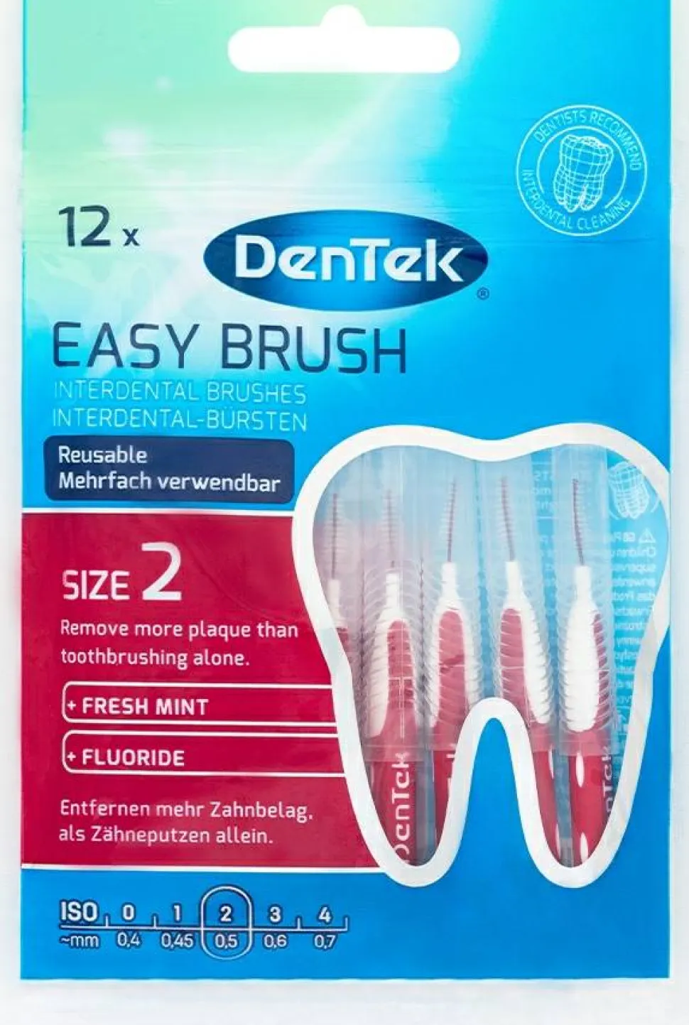 Interdentalzahnbürsten Größe 2 Easy Brush 2.3-3.8 mm 12 St.