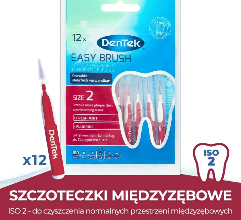 Interdentalzahnbürsten Größe 2 Easy Brush 2.3-3.8 mm 12 St.