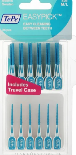 Interdentalzahnbürsten mit Reiseetui blau 36 St.