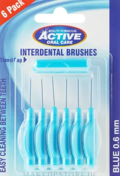 Interdentalzahnbürsten 0,6 mm blau 6 St.