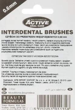 Interdentalzahnbürsten 0,6 mm blau 6 St.