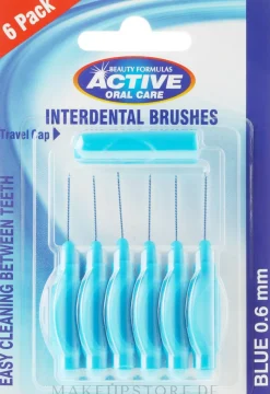 Interdentalzahnbürsten 0,6 mm blau 6 St.