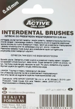 Interdentalzahnbürsten 0,45 mm orange 6 St.