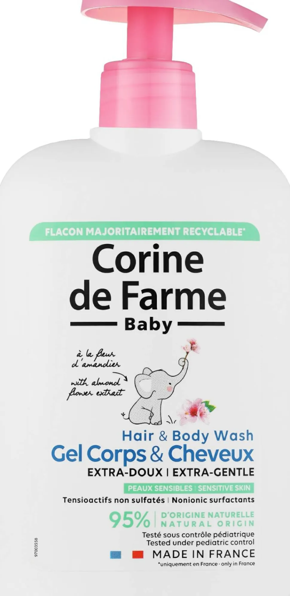 2in1 Ultra sanftes Shampoo und Duschgel für Neugeborene, Babys und Erwachsene