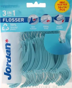 3in1 Zahnseide-Sticks blau 50 St.