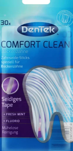2in1 Zahnseide-Sticks und Zahnstocher mit angerauter Oberfläche für Backenzähne 30 St.