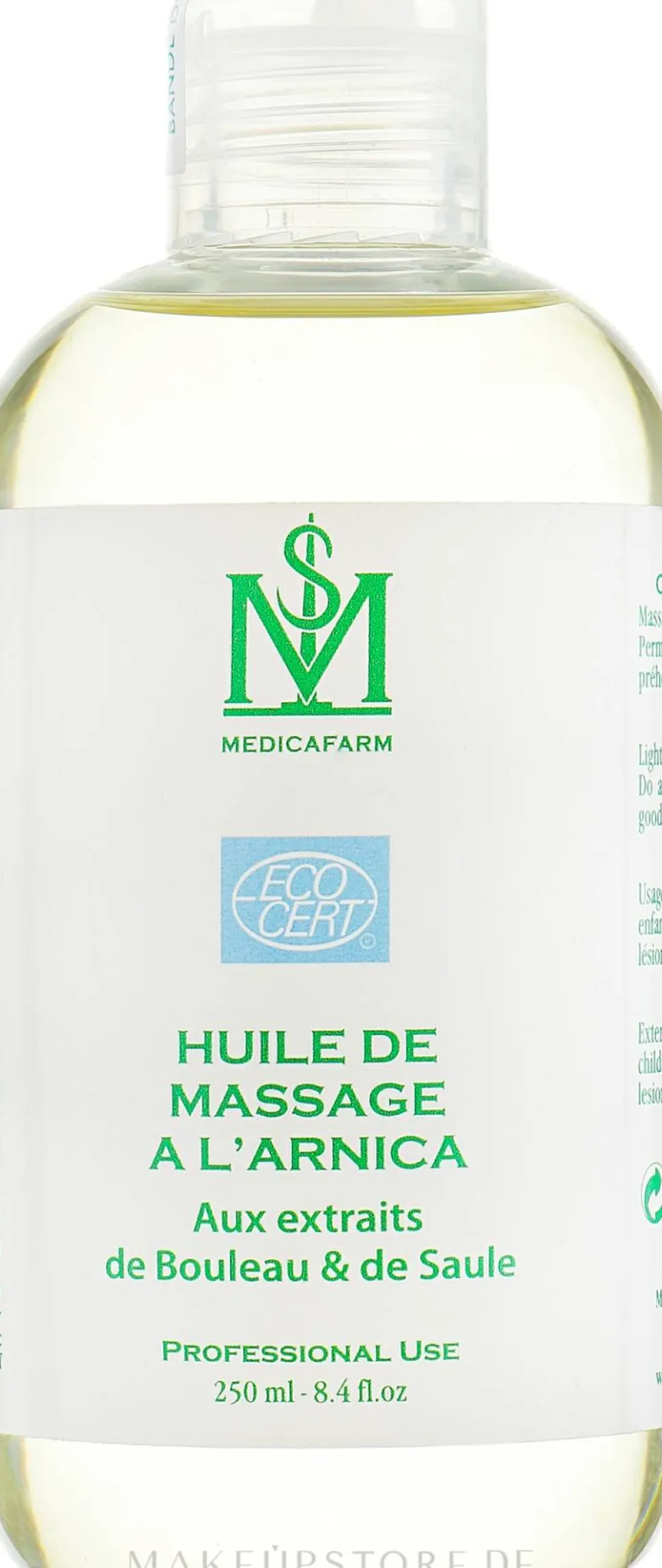 Kühlendes Massageöl mit Birken- und Weidenextrakt