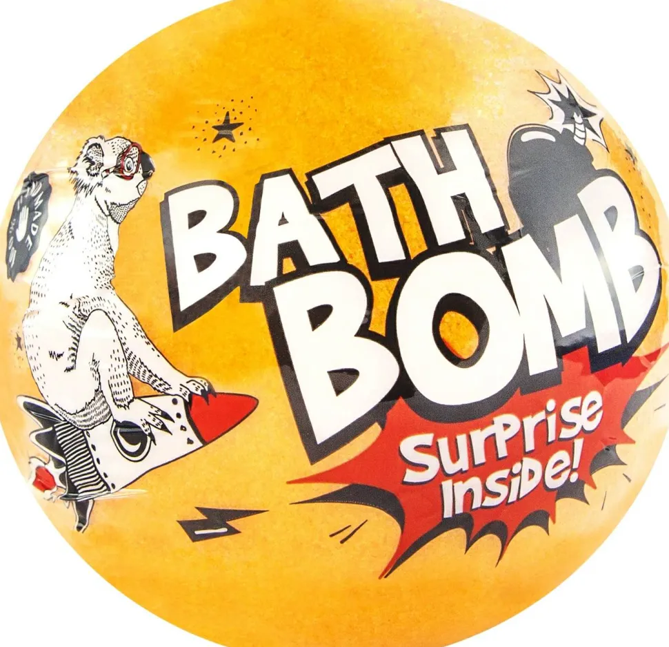 Kinder Badebombe Überraschung orange