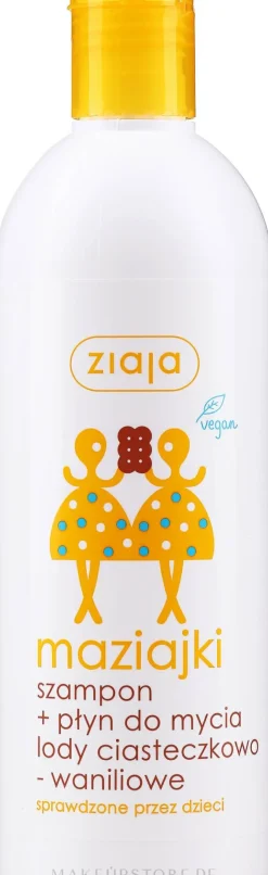 Kindershampoo & Duschgel mit Cookies und Vanille-Eis Duft