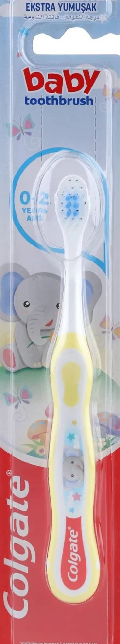 Kinderzahnbürste 0-2 Jahre extra weich Smiles gelb