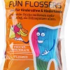 Kinderzahnseide grün, blau, rosa 40 St.