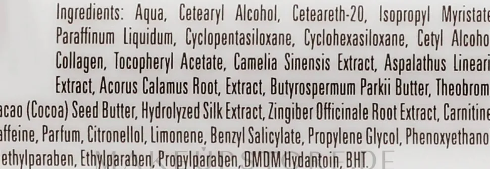 Kollagenserum gegen Cellulite mit Grüntee-Extrakt, L-Carnitin und Sheabutter