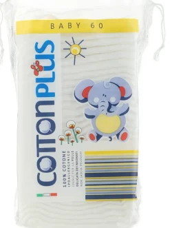 Kosmetische Pads für Kinder, 60 Stk., Elefant