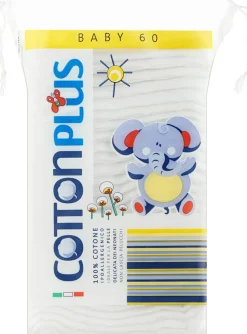 Kosmetische Pads für Kinder, 60 Stk., Elefant