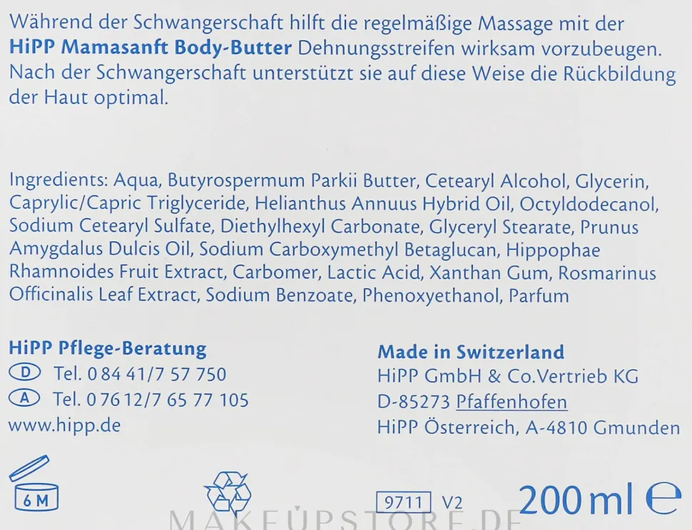 Körperbutter für werdende Mütter