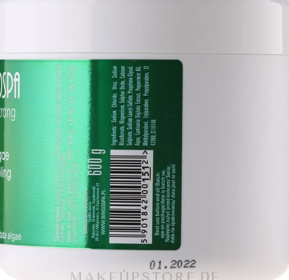 Körperformendes Peeling mit Meeresalgen und Harnstoff